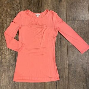 Coral GUESS jeans top
